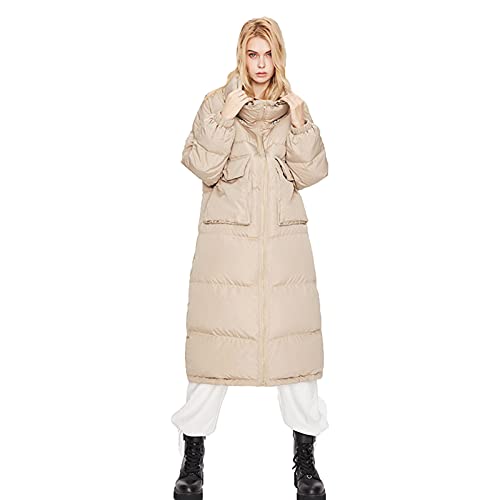 Doudoune femme longue contre le froid glacial veste légère matelassée en duvet