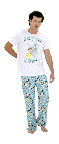Pyjama Rick and Morty homme vêtement de nuit original pantalon et haut taille S-XL