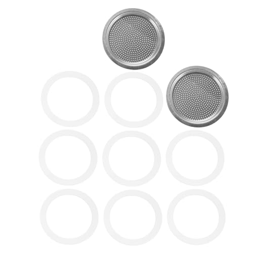 NAMOARLY Junta de Silicona Redonda para Cafetera Espresso de 450 Ml, Resistente a Altas Temperaturas y Fácil Mantenimiento, Adecuado para Taza de Viaje y Uso Olla de Aluminio