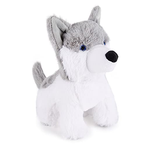 Image of Zappi Co Children's Soft Cuddly Plush Toy Animal - Perfect Perfect Soft Snuggly Playtime Companions for Children (12-15cm /5-6") (Husky Dog)