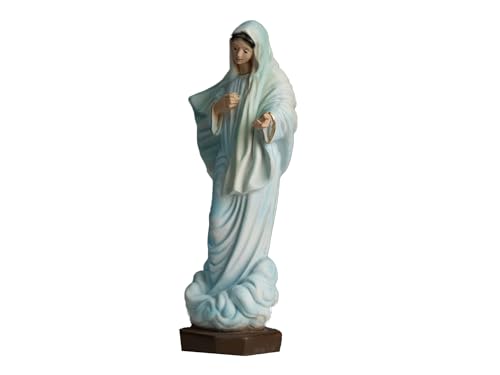 Estatua Nuestra Señora de Medjugorje 8 pulgadas miniatura 4
