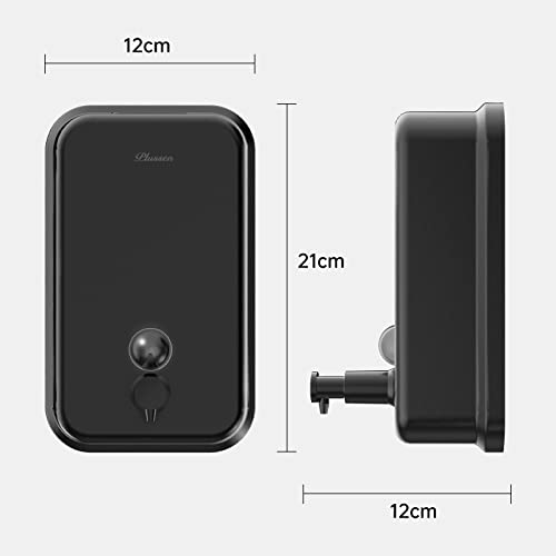 PLUSSEN Dispenser di sapone da parete in acciaio