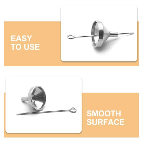 Mini embudos de acero inoxidable premium: kit de llenado resistente para urnas diminutas 6
