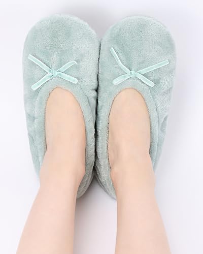 Image of Panda Bros Women's Ballerina Slipper Socks - One Pair Anti-Skid Comfy Warm Ballet Style House Slippers for Indoor Home, Winter, Wedding, and Birthday Gifts for Women