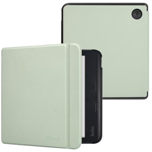 JKhandy Case for Kobo Libra Colour 7 Inch (Model: N428, 2024 Release), Ultra Slim Lightweight Folio Cover with Auto Wake/Sleep, Spring Green by JKhandy - Used condition - US$8.40
