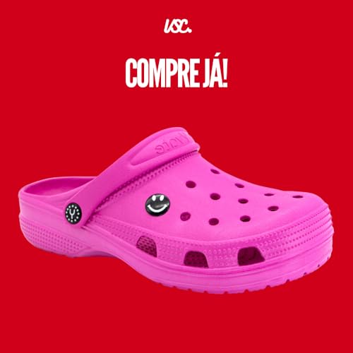 Babuche Classic Confortável Feminino Masculino Sandália (Rosa Chiclete, br_footwear_size_system, adu