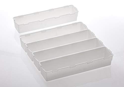 Organizador Modular Encaixável para Gavetas Bancadas Mesas Kit com 20 Módulos