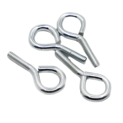 Tornillo con argolla M6 de acero galvanizado para colgar objetos, pack de 5 unidades 3