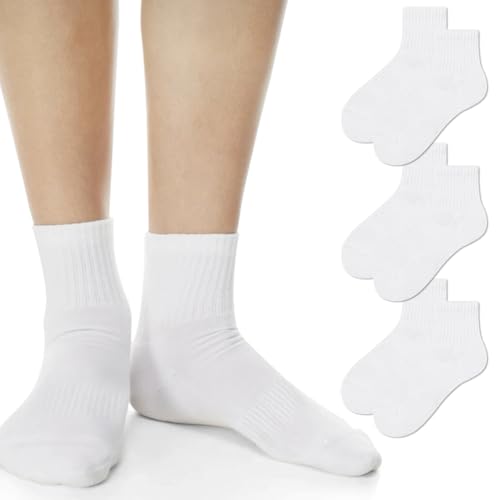 Fszsaa Women's Low Cut Ankle Socks Cotton Breathable Athletic Socks Cushioned Mini Crew Tube Socks Multiple Socks
