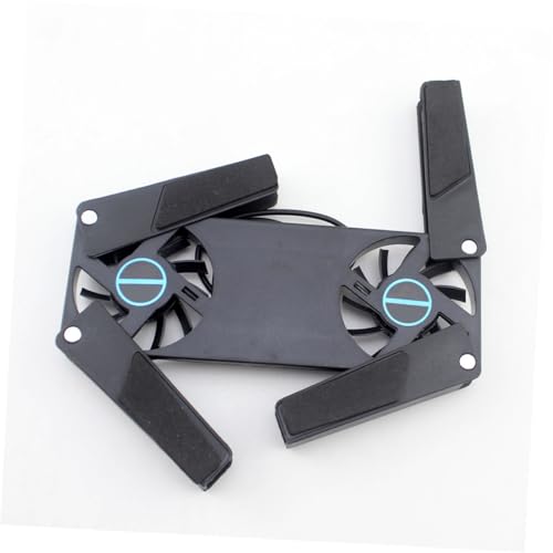Base portátil con ventiladores duales plegable negro miniatura 6