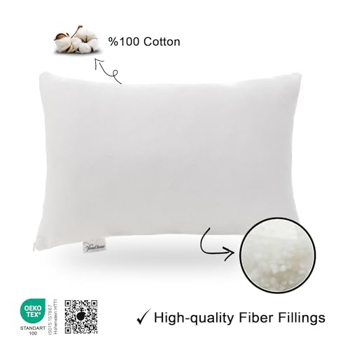 Vionel Home Su Geçirmez Bebek Yastığı, 35x45, Küçük Çocuklar Ultra Yumuşak, Makinede Yıkanabilir, Nefes Alabilir, Bakımı Kolay,%100 Pamuklu Yastıklar, Uyku, Seyahat, Beyaz Seyahat Yastığı.