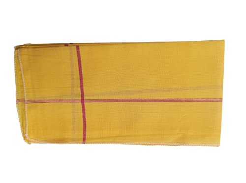 Image of Men's Cotton Handkerchiefs - Pack of 6 -Plain Color 18 * 18 inches XL Medium Size. 100% Pure Cotton