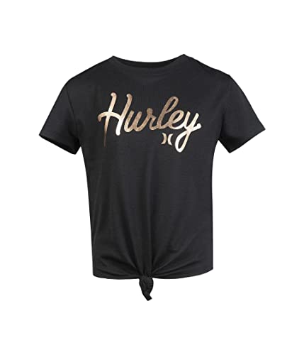 Image of Hurley Girls' Front Tie Graphic T-Shirt