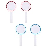 TOGEVAL 4 piezas Pizarra de Puntuación Borrable Tablero Portátil Resistente al Agua Tablero de Mano para Votación y Puntuación con Superficie Blanca Lado Fácil de Limpiar y Usar