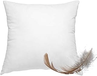 wometo OekoTex poduszka z pierza, 100% pierza, 40 x 40-300 g, poduszka wypełniająca, bawełna biała, poduszka wewnętrzna/poduszka pod głowę