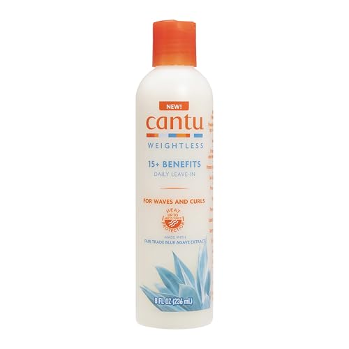 Cantu Weightless Daily Leave-in Cream for Natural Hair with Shea Butter, 8 fl oz