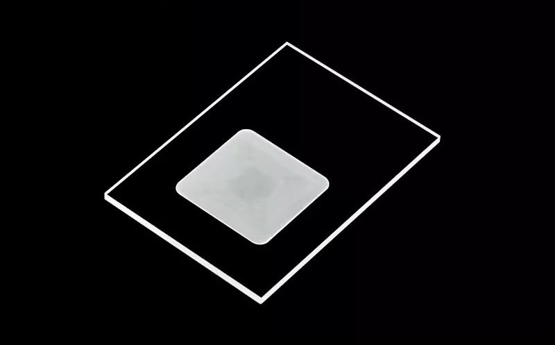 XRD Sample Holder with Groove, Compatible with Bruker Shimadzu Panalytical Rigaku Systems, Glass or Quartz Sample Slide for X-Ray Diffraction Testing (Rigaku50x35x1.6 sq groove20)