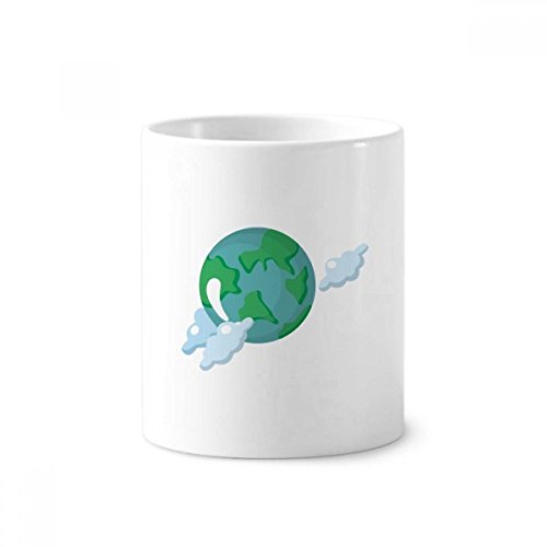 Tasse blanche Alien Terre DIYthinker : gobelet céramique multicolore 12 oz et pot à crayons