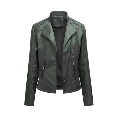 Veste en cuir femme parfaite pour vos sorties en ville de mi-saison coupe ajustée chic