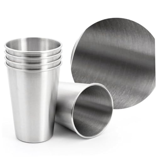 Vasos de acero inoxidable reutilizables de 500 ml pack de 4 4
