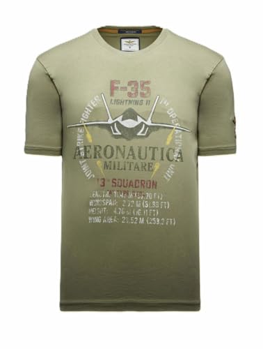 T-shirt Aeronautica Militare F-35 TS2536 homme en maille de coton premium