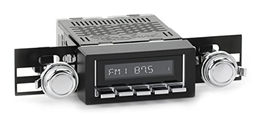 RetroSound HC-216-03-73 Hermosa Direct-fit Radio for Classic Vehicles (Chrome Face & Buttons and Black Bezel)