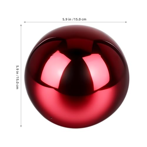 Esfera decorativa de acero inoxidable pulido con efecto visual elegante 3