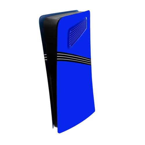 Image of PS5 Pro Console Face Plate Cover for PS5 Pro Digital Edition Face Plate Cover Side Panel Plate Replacement Cover PS5 Pro Console Shell Panel (Blue)