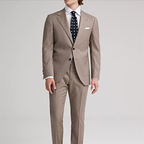 Men's Suit Set Slim Casual Men Suits Business Formal Dress Groom Wedding Spring Jackets2