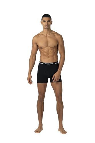 Skechers Men's Underwear Boxer Briefs 6-Pack, Contoured Pouch, Moisture Wicking, No Ride Comfort, Breathable Cotton Stretch3