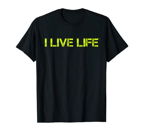 I Live Life Classic Trendy Green Lime Logo Vintage T-Shirt