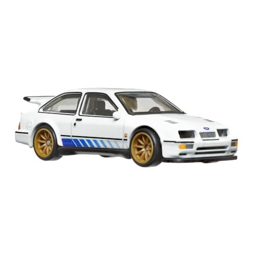 Image of Hot Wheels Premium Car Collectors Edition Premium Limited Release die-cast Metal Body car 1:64 Scale | No-Restock Gift Model for Boys & Racing Fans (87 Ford Sierra Cosworth)
