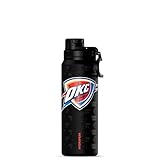 Hydrapeak x NBA Officially Licensed Oklahoma City Thunder 26 oz Active Water Bottle with Chug Lid and Handle Reusable Stainless Steel Double Wall Insulated Sports Gift