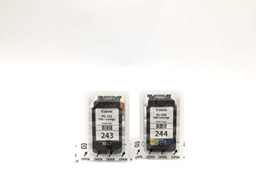 Premium 2-Pack PG-243 Black Ink Cartridge Compatible to iP2820 MX492, MG2420, MG2520, MG2920, MG2922, MG2924 MG3020, MG2525, TS3120, TS302, TS202 and TR4520 and CL-244 Color Ink Cartridge