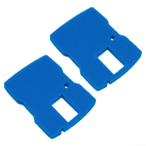 Lot de 2 filtres de bassin de rechange pour Sunsun CUF-6000, filtres en éponge bleue pour pompes de fontaine de 660 GPH, 30,5 x 22,9 x 3,5 cm en polyuréthane