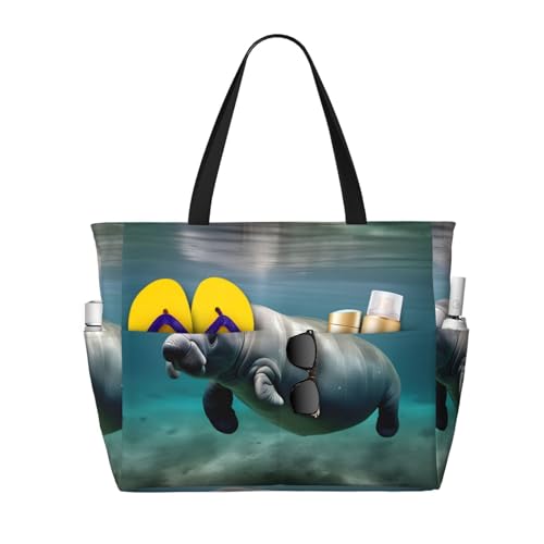 Sac à bandoulière Manatee noir pour la plage et vos séances de gym cet été