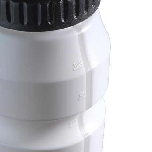 Image of Cannon Sports 1 Liter Sports Water Bottle, BPA-Free, 34 Oz Capacity, Large Mouth, 2 lids (Straw and Squeeze), Great For Helmet Sports Such As Hockey, Lacrosse, Football, Boxing (White)