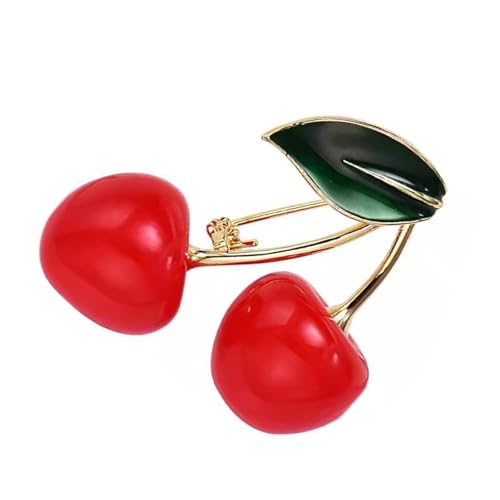 Cherries Broche Fodentabactors �ߗރW���G���[ ���������e�N�X�`�� ���������̃X�e�[�g�����g�s�[�X�� �`�F���[�j�[�h���B, one size, �����̂Ƃ���