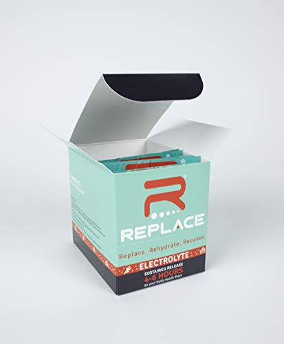 Endurance Products Replace - Sustained Release Electrolytes For Optimal Hydration - Box Of 10 Packets (30 Tablets) - Zero Sugar & Calories, Non-Gmo, Vegan, Gluten Free - Muscle Recovery & Energy #TOP1