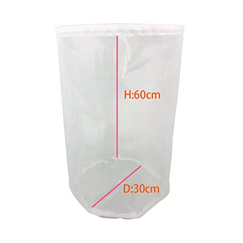 8 Sizes Domestic Beer Brewing Wine Filter Bag Tea Nuts Juice Milk Nylon Net Reusable Fine Mesh Straining Bags with Sturdy Draw Strings Durable Food Grade Resists