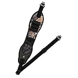 Pridefend Rifle Sling Gun Shoulder Padded Strap Two Point Gun Sling with Swivel,Alloy Length Adjuster Shell Loops All Metal Hardware
