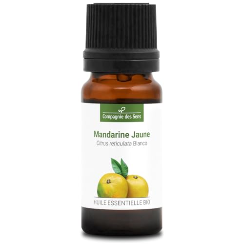 MANDARINE JAUNE BIO - 10mL - Huile Essentielle de Qualité Premium - 100% Pure, Naturelle, garantie ChromaCert® - Chémotypée & Intégrale