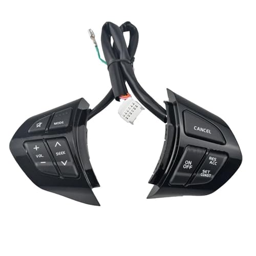 Bouton de volant multifonction usé résolu pour Suzuki Grand Vitara II noir laqué