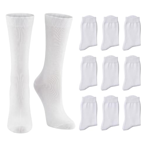 Image of Tipi Toe Women's 6-Pack Funky Crew Socks | Colorful Fun Patterned Novelty Dress Socks, Sizes 9-13