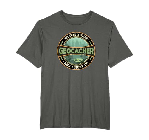 Geocaching, diseño GPS vintage de Geocoin: The Cache Is Calling Camiseta