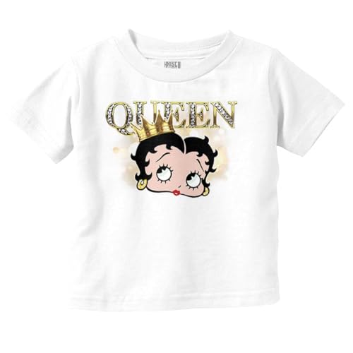 Retro Betty Boop Cartoon Queen Crown Toddler Baby Girl T Shirt