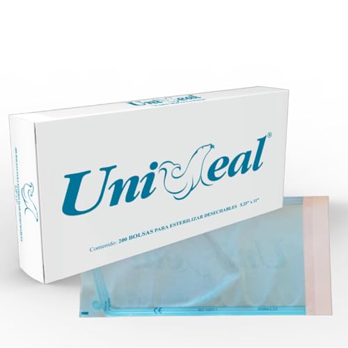 Catálogo de Utensilios de limpieza y esterilización para comprar online. 41 200 Bolsas para Esterilizar Instrumental, Bolsas de Limpieza Desechables, Instrumentos de Limpieza de Dientes o Uñas, Herramientas Dentales Esterilización, 13.33cm x 27.94cm