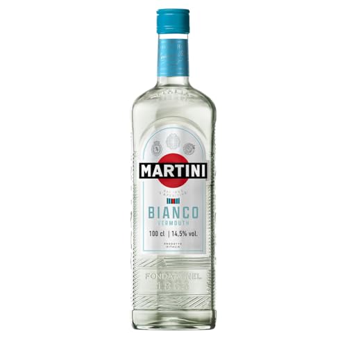 MARTINI Bianco Vermouth Aperitivo, 14,5% ABV, 100cl / 1L, Vermouth Italiano Infuso con Erbe Aromatiche e Fiori