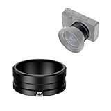 JJC Metall Objektiv Filter Adapter Ring Kompatibel mit Ricoh GW-4 Wide Conversion Lens to GR IV GR4 Kamera, Ersatz für Ricoh GA-3 Objektivadapter