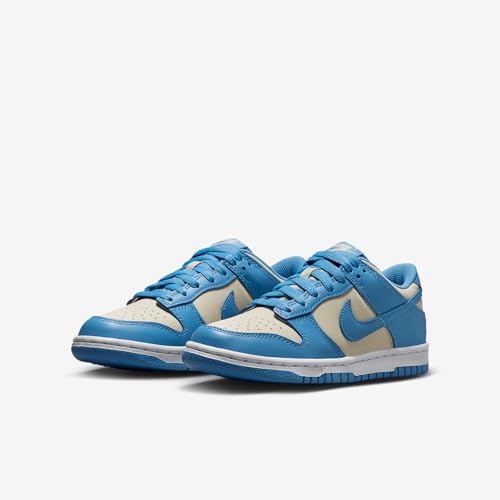 Nike Dunk Low Big Kids' Shoes (FB9109-400, Blue Beyond/Beach/White/Blue Beyond) Size 5.52